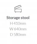 Memworth Storage Footstool