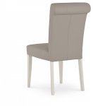 Monaco Pair Of Grey Bonded Upholstered Chairs