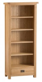 County Tall 1 Drawer Medium Bookcase