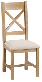 County Crossback Fabric Dining Chair