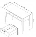 Ashvale 2 Drawer Dressing Table