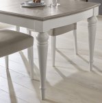 Monaco 1.4m Extending Dining Table + 4 Upholstered Chairs