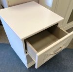 Dorchester White 2 Drawer Bedside