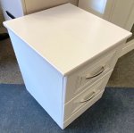 Dorchester White 2 Drawer Bedside