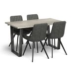 Brodie 140cm Table + 4 Chairs Package