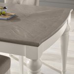 Monaco 1.4m Extending Dining Table + 4 Upholstered Chairs