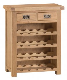 County Small 2 Drawer Wine Cabinet