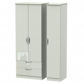 Camelia Tall 3 Door 2 Drawer Robe