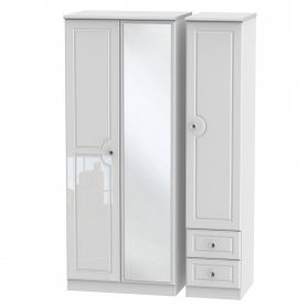 Balmante Standard 3 Door Drawer Robe + Mirror