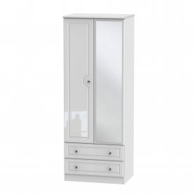 Balmante Tall 2 Door 2 Drawer Robe + Mirror