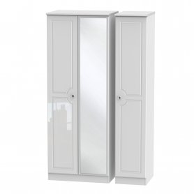 Balmante Tall 3 Door Robe + Mirror