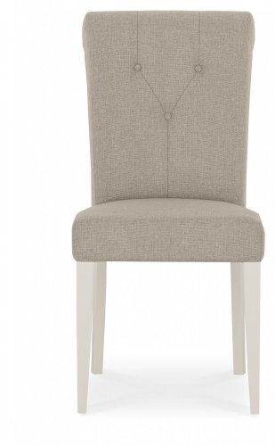 Monaco Pair Of Grey Fabric Upholstered Chairs