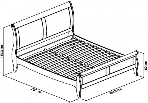 Chardonnay 180cm Superking Bedstead