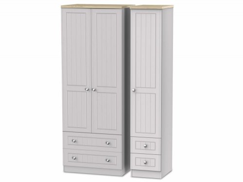 Vienna Standard 3 Door 4 Drawer Robe