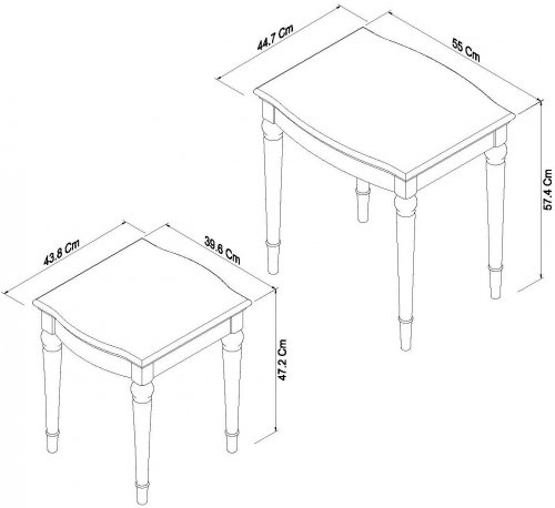 Monaco Nest Of 2 Tables