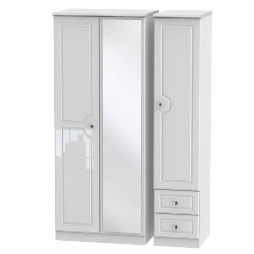 Balmante Standard 3 Door Drawer Robe + Mirror