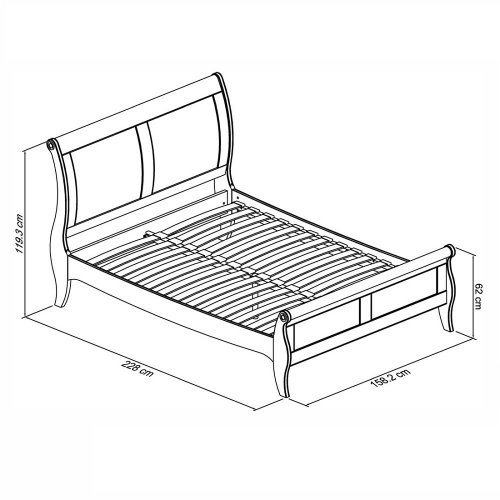 Chardonnay 150cm King Bedstead