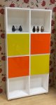 4 Door Multi Coloured Bookcase
